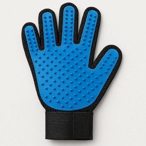 Pet Grooming Glove for Dogs and Cats Enhanced Five Finger Design Gentle Deshedding Brush Mitt for Long and Short Fur Efficient Hair Remover