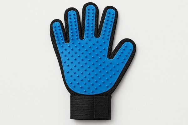 Pet Grooming Glove for Dogs and Cats Enhanced Five Finger Design Gentle Deshedding Brush Mitt for Long and Short Fur Efficient Hair Remover